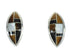 Southwest Multicolor Silver Post Earrings AX81215